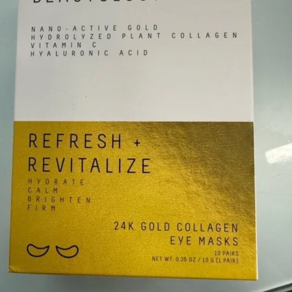 NWT Beautology Lab 24K Gold Collagen Eye Masks 10 pair